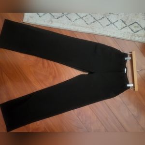 Danielle Bernstein, black pants, wide leg, high waist